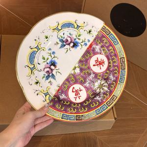 Plato de Cena de Porcelana Fina Italiana, China y Occidental de Lujo Ligero, con Color Subesmaltado, 27.5cm, Empaque en Caja de Regalo - Product Image 6