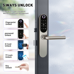 Mới nhất thông minh k710f IP65 Keyless vân tay Mã bàn phím điện tử không thấm nước Lỗ mộng BLE ttlock khóa cửa cho nhà airbnb - Product Image 1