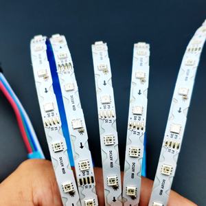 Tira de <span class=keywords><strong>LED</strong></span> RGB Pixel WS2815 en Forma de S, PCB de 7 mm, 60 <span class=keywords><strong>LED</strong></span>/m, 5050SMD, 12 V, Color Completo, Flexible, Tipo S, para Letreros, Etiquetas, Cajas de Luz, Decoración - Product Image 4