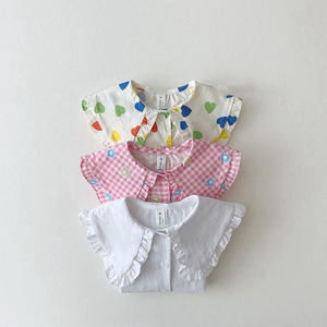 <span class=keywords><strong>Blusa</strong></span> de manga corta para niñas, camisa <span class=keywords><strong>blanca</strong></span> informal, para primavera y verano - Product Image 2