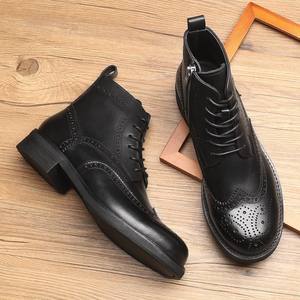 Zapatos de Oficina para Hombre de Alta Calidad, Talla Grande, con Cordones, Ligeros, Antideslizantes, Transpirables, de Cuero Genuino, para Negocios, Bodas, Otoño - Product Image 2