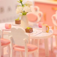 Kit de bricolage Hamaileon pour créer une mini-bibliothèque miniature en bois, maison de poupée pour adultes et adolescents, comprend des meubles mignons, un modèle et une housse anti-poussière