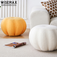 WISEMAX meubles canapés de salon petit tabouret ottoman rond décoration de maison pouf rond moderne pouf pouf pouf paresseux citrouille