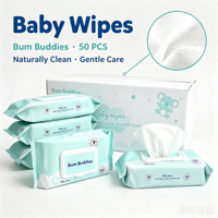 Lingettes nettoyantes pour bébés jetables, douces, non irritantes, au pH équilibré, adaptées aux peaux sensibles, pour la maison