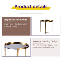 Table basse en métal et verre fumé, style moderne minimaliste, table centrale de salon, cadre en acier durable, meuble d'appoint élégant