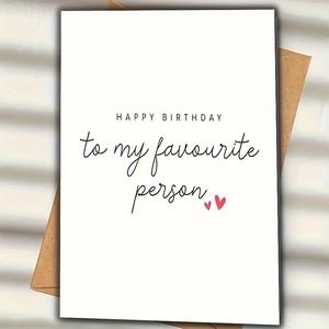 Carte de vœux d'anniversaire pour <span class=keywords><strong>mon</strong></span> <span class=keywords><strong>bien</strong></span>-<span class=keywords><strong>aimé</strong></span>(e) avec enveloppe et texte manuscrit - Product Image 2