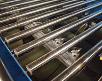 Machine de fabrication automatique de conduits et de tuyaux HVAC Anhui Preda / Ligne de fabrication de tuyaux V 8,5 kW de puissance, épaisseur de feuille de 0,5 à 1,2 mm