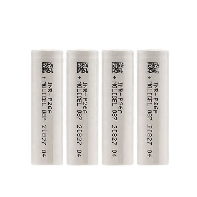 100% Original Made in China Molicel Inr18650-P26a Lithium Ion Battery 18650 2600mah 3.7v 35A Li Ion Battery Cells for E-bikes