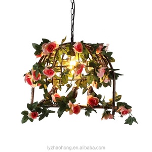 Décoration de style industriel rétro, restaurant, ferme, jardin heureux, fleurs et plantes en <span class=keywords><strong>pot</strong></span>, luminaires suspendus - Product Image 2