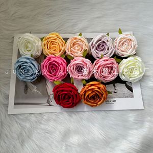 Tête de rose artificielle Junheyuan, branche unique, décoration intérieure, accessoires de mariage, décoration photographique - Product Image 1