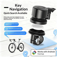 Rastreador GPS Oculto para Bicicleta, Resistente al Polvo IP67, para Montar en el Manillar, Compatible con 6.0 CR2032, Anti-Pérdida, Navegación Android, para Todo Tipo de Clima