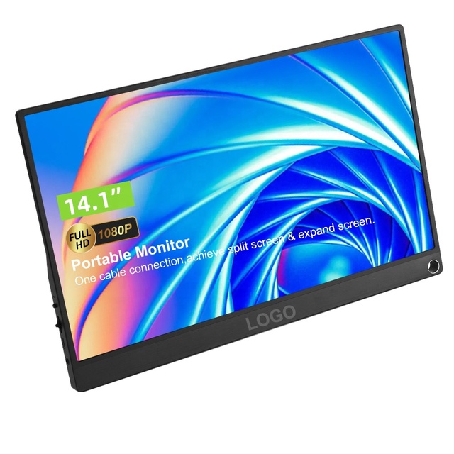 Factory Price 14" 1080P 4K Portable Monitor for Laptop Dual Screen Triple Portable Display for PS4 PS5 Switch Game