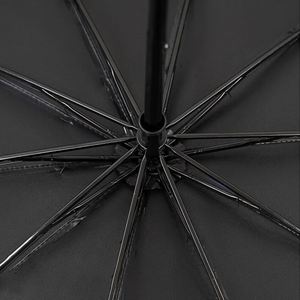 Custom Modern Pongee Large 3 Fold Travel Umbrella Logo Printing UV Protection 10 Ribs Manual <b>Folding</b> 120Cm Open Diameter - Product Image 3