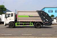 Camion poubelle à chargement arrière de 18 m³, compresseur robuste, 4x2, diesel, haute capacité, véhicule de collecte des déchets municipaux
