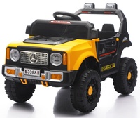 Voiture électrique tout-terrain pour enfants à quatre roues avec fonction bascule et volant télécommandé