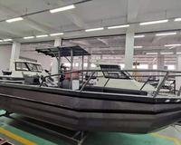 Bateau de pêche/bateau rapide en aluminium à console centrale Easy Craft de 20 pieds/6,2 m, norme australienne Gospel - CE et ponton sur chaque côté