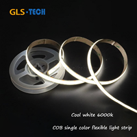 Bande lumineuse COB à double rangée Ra90+ 600 LED par mètre 24 volts 12 mm 24 W par mètre 3000K 4000K 6000K pour la décoration commerciale intérieure