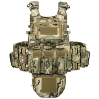 Gilet tactique de camouflage pour l'extérieur, respirant, imperméable, multifonctionnel, avec sac intégré et bretelles arquées