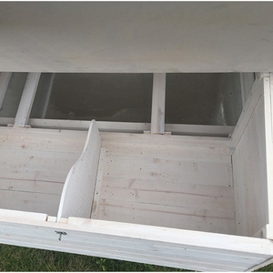 SDC017 Wooden Chicken Coop with Ramp Waterproof Roof Print Pattern <b>Pet</b> House for Sale - Product Image 4