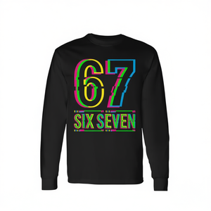 Maglietta a maniche lunghe Retro 67 Six Seven Meme - Product Image 2