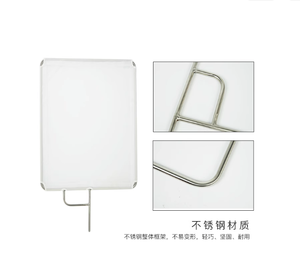 Cadre de diffuseur de lumière en métal noir et blanc avec tissu réflecteur pour éclairage photo en studio - Product Image 3