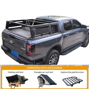 Steel Extendable Pick-Up Cargo Rack Cross Bars for Tundra F150 Tacoma mitsubishi Triton Aluminum Truck Bed Rack - Product Image 5