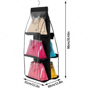 Best-Selling 6-Pocket High Quality PVC Closet Pendant Unique Hanging Storage Clear PP Pockets for Space-Saving Organization - Product Image 1