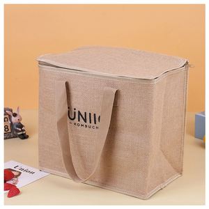 Bolsa Térmica Aislante de Aluminio para Alimentos, Reutilizable, Reciclada, con Logotipo Personalizado, de Gran Capacidad, para Picnic y Almuerzo - Product Image 3
