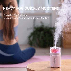 Humidificateur USB de bureau, diffuseur de parfum portable, forme de fleur, LED colorée <span class=keywords><strong>Aurora</strong></span> - Product Image 5