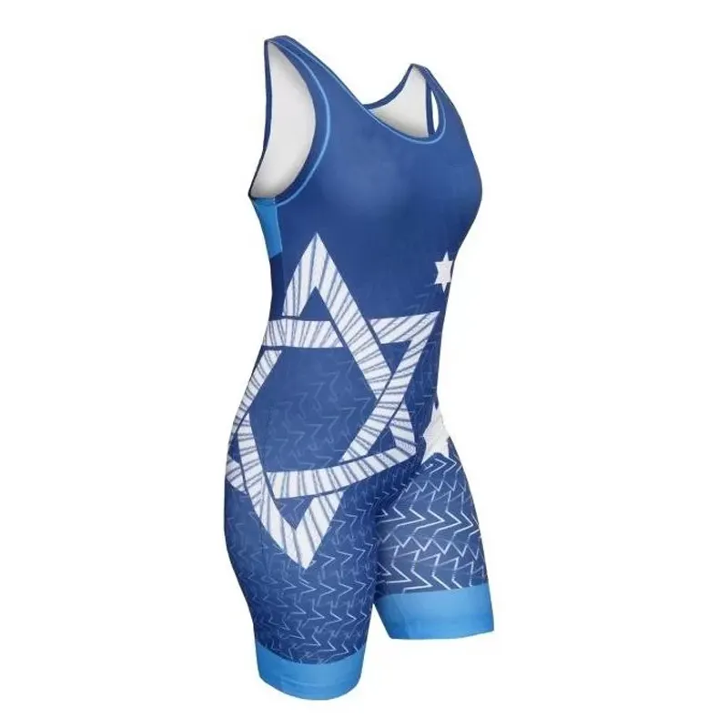 Sublimation printing design your own custom sexy women wrestling singlet