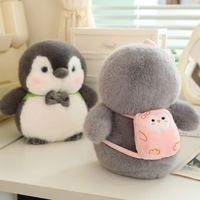 Vente en gros de poupée cadeau Kawaii pour enfants peluche pingouin cacahuète en peluche mignon petit bébé jouet en peluche apaisant