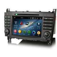 Erisin Android 16.0 DAB DSP SWC IPS Pemutar DVD Mobil untuk Mercedes Benz CLC Class W203 G Class W463 4G Wireless CarPlay Radio Mobil