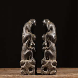 Pieza Decorativa Vintage de Piedra Caliza Natural Estilo Antiguo con Motivo 'Marquesado Hereditario' de Shanxi para el Hogar - Product Image 6