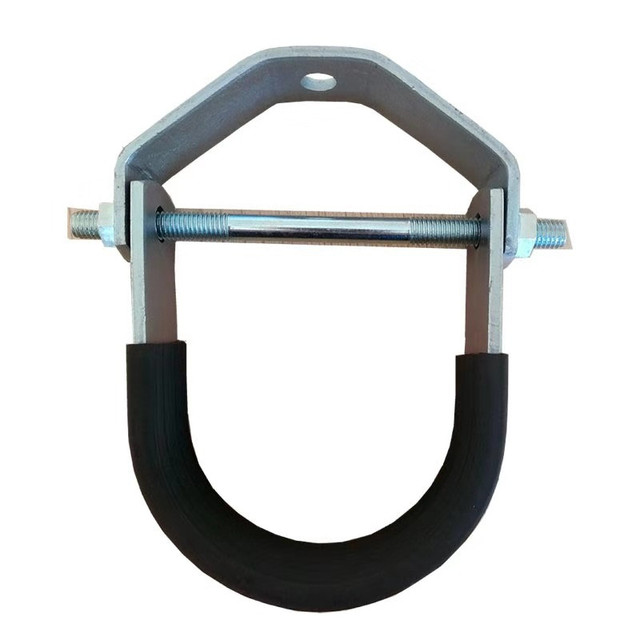 High Quality Seismic Accessories Clevis Hanger Clamp Adjustable Rubber Lined Clevis Hanger Pipe Clamps for Construction