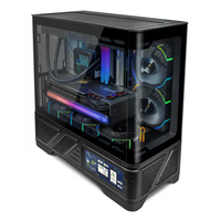 Boîtier de PC de jeu VALKYRIE VK03-M LCD blanc ATX, prend en charge 360 °   Boîtier PC Gaming à écran tactile avec refroidissement par eau et vue à 270°