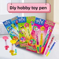 Kit de fabrication de stylos à sable mouvant magique DIY, jouet éducatif STEM transfrontalier pour parents et enfants, ensemble d'usine en plastique, 14+ ans, sans piles