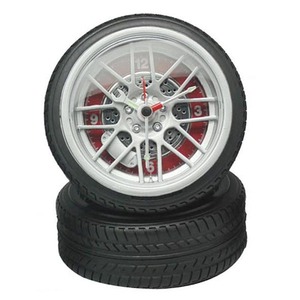 Đặc biệt hình dạng lốp Thiết kế LED ánh sáng ban đêm kỹ thuật số trang trí reloj de pared Đồng hồ treo tường - Product Image 4