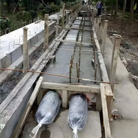 Mandrin pneumatique gonflable en caoutchouc pour coffrage de culvert en béton - Ballon de moule réutilisable pour le coulage de ponts