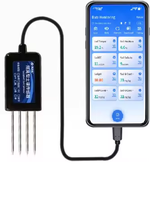 Capteur de température, d'humidité, de conductivité, de pH et de NPK du sol RS485 4-20mA avec plage 0-5V 0-2V 0-10VDC