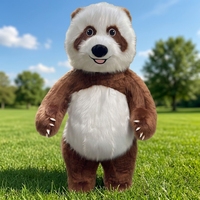 Costume de Mascotte Panda Gonflable sur Mesure pour Adultes, Déguisement Publicitaire Animal de Dessin Animé, Combinaison Portative avec Impression UV