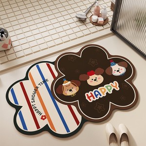Low Moq Non-slip Bathing Mat Custom Bathroom Luxury Leaf Bath <strong>Rug</strong> Set Designer Small Carpet Toilet Bathtub Mat - Product Image 4