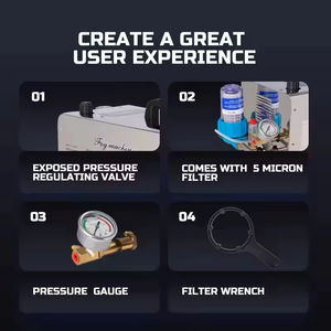 Износостойкая стальная система тумана для теплиц 750 Вт 60 бар 860 фунтов на квадратный дюйм Экологически чистая автоматическая система высокого давления 300 сада - Product Image 4