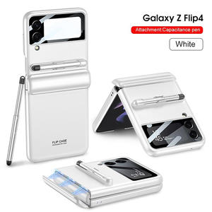 Cette <span class=keywords><strong>coque</strong></span> de téléphone convient au Zflip4. Il dispose d'une fente pour stylo unique et est livré avec un stylet magnétique à couverture complète - Product Image 6