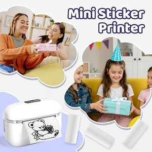 Impresora Térmica Inalámbrica Phomemo T02E, <span class=keywords><strong>Mini</strong></span> Impresora de Bolsillo sin Tinta para Impresión de Fotos desde el Teléfono Móvil, Notas de Estudio, Manualidades - Product Image 2