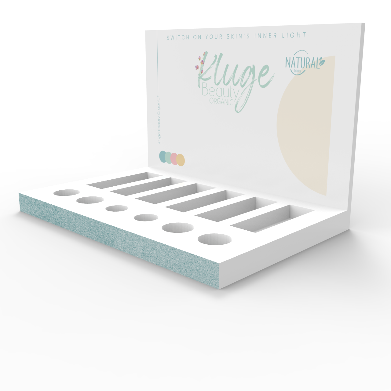Apache Customizable Modern Light Duty PVC Display Rack Glossy Lamination Single-Sided Design for Skincare Cosmetics Countertops — view 4