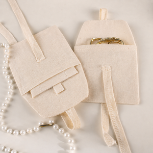 Bolsas de Almacenamiento Nuevas de Fábrica, Bolsas de Regalo Plegables de Tela, Bolsitas de Algodón - Product Image 3