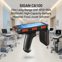 Terminal portable RFID UHF 20m pour suivi d'actifs hospitaliers, ordinateur mobile Android 13 pour les soins de santé