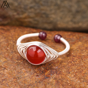 Женское кольцо с натуральным камнем - Product Image 5