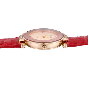 Simple Design Leather Strap Luxury <b>Ladies</b> Stainless Steel <b>Watch</b> 3 ATM Waterproof Japan Movement Women <b>Dress</b> <b>Watch</b> - Product Image 4