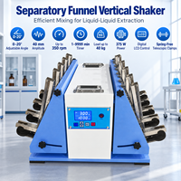 Agitateur numérique à entonnoir séparateur Cenlee 350 tr/min, oscillateur vertical de laboratoire pour l'extraction d'échantillons alimentaires, de sol et d'eau